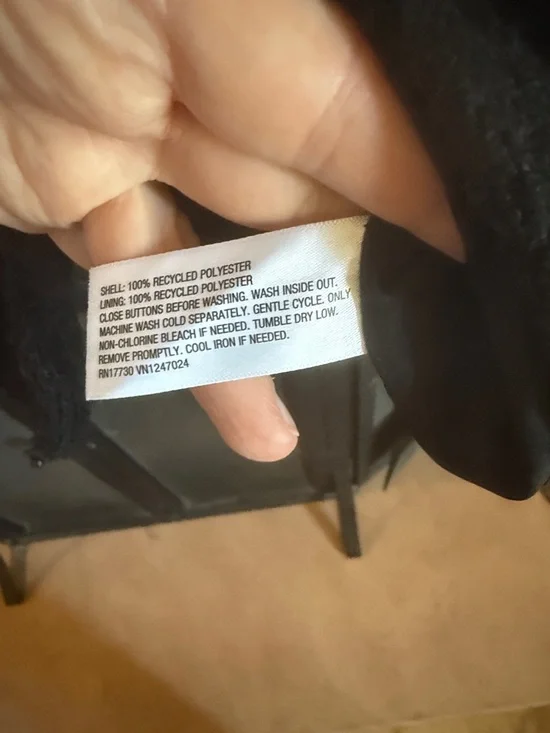 Universal Thread Black Bouclé Gold Metal Lady Button-Front Jacket Size S - Picture 7 of 9